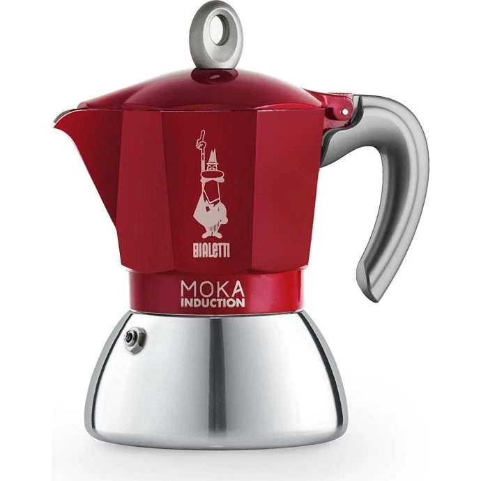 Bialetti Moka Induktion Rød, 4 koppar