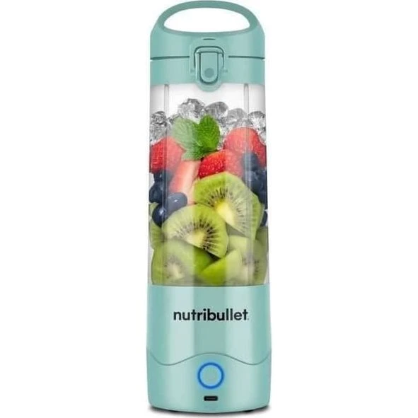 NutriBullet NBP003LBL Bærbar Blender - Lysblå, 475 ml, USB-C
