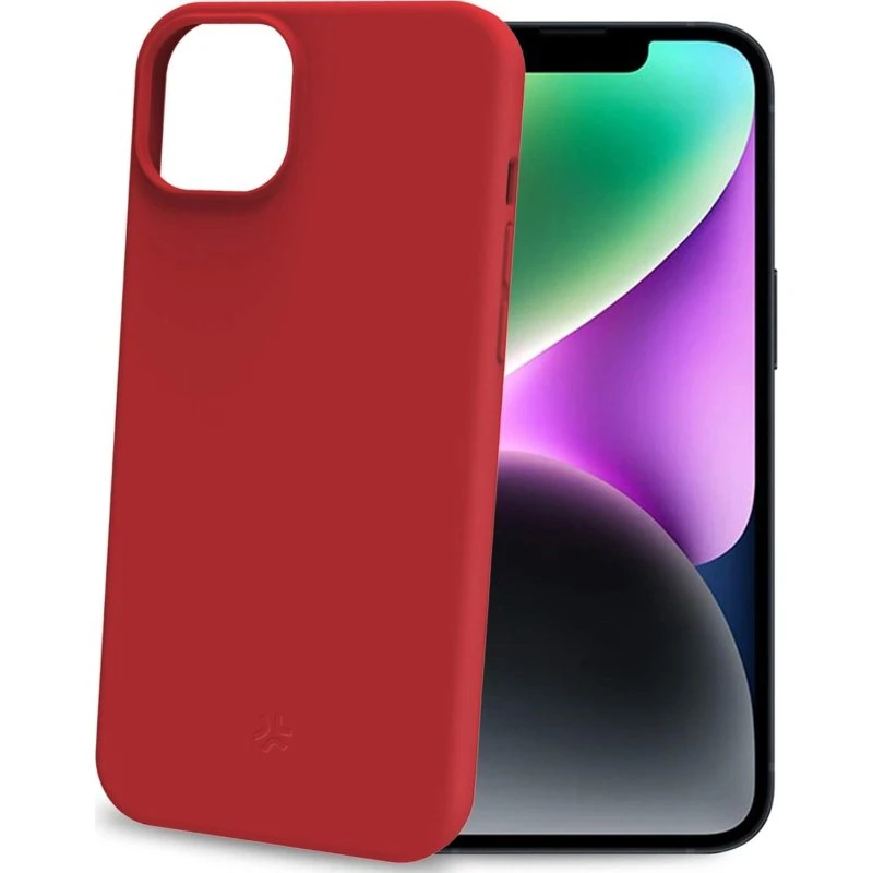 Cromo Soft Gummi Cover iPhone 15 Rød