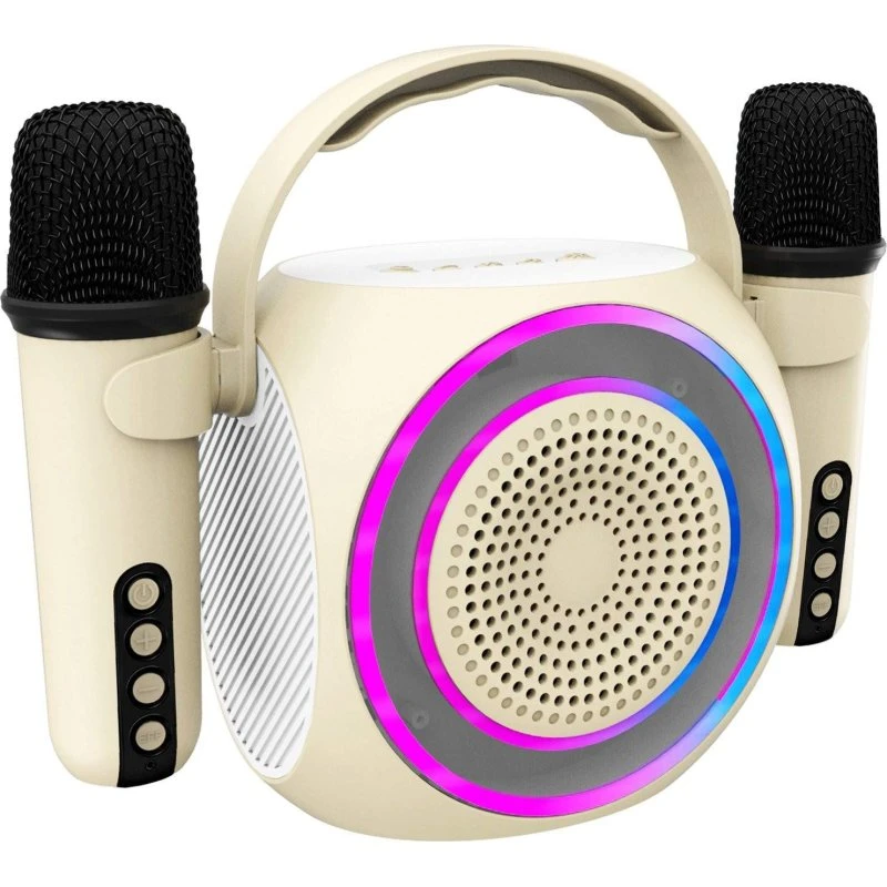 Celly Partymic2 Trådløs Højttaler med RGB & 2 Mikrofoner