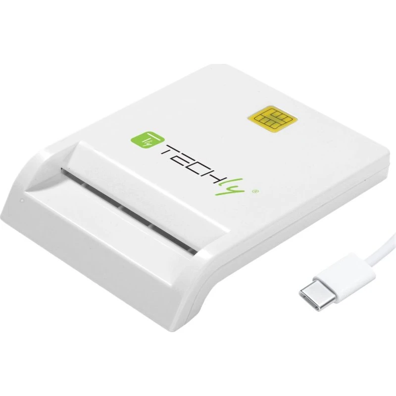 TECHly SmartCard læser/skriver USB-C hvid