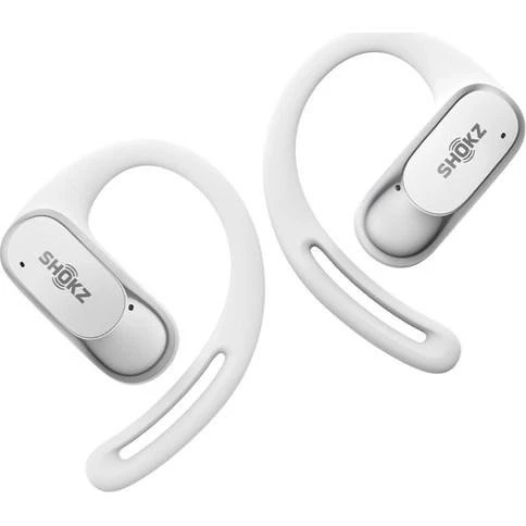 Shokz OpenFit Air Hvid, trådløse høretelefoner med øre-krog