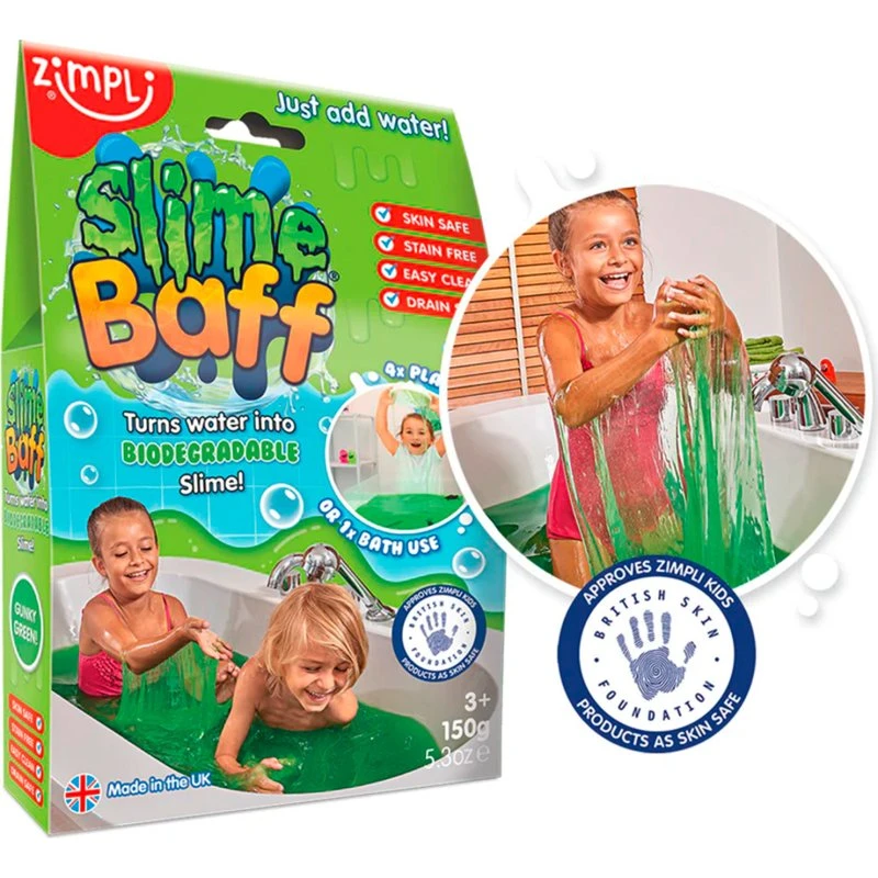 Zimpli Kids Slime Baff Badeslim, 150 g, grønt