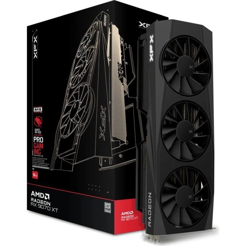 XFX Quicksilver Radeon RX 9070 XT 16GB GDDR6 Gaming Grafikkort