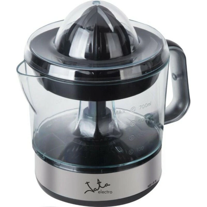 JATA EX421 Elektrisk Citruspresser 0,7 L, 40 W, Sort/Gennemsigtig