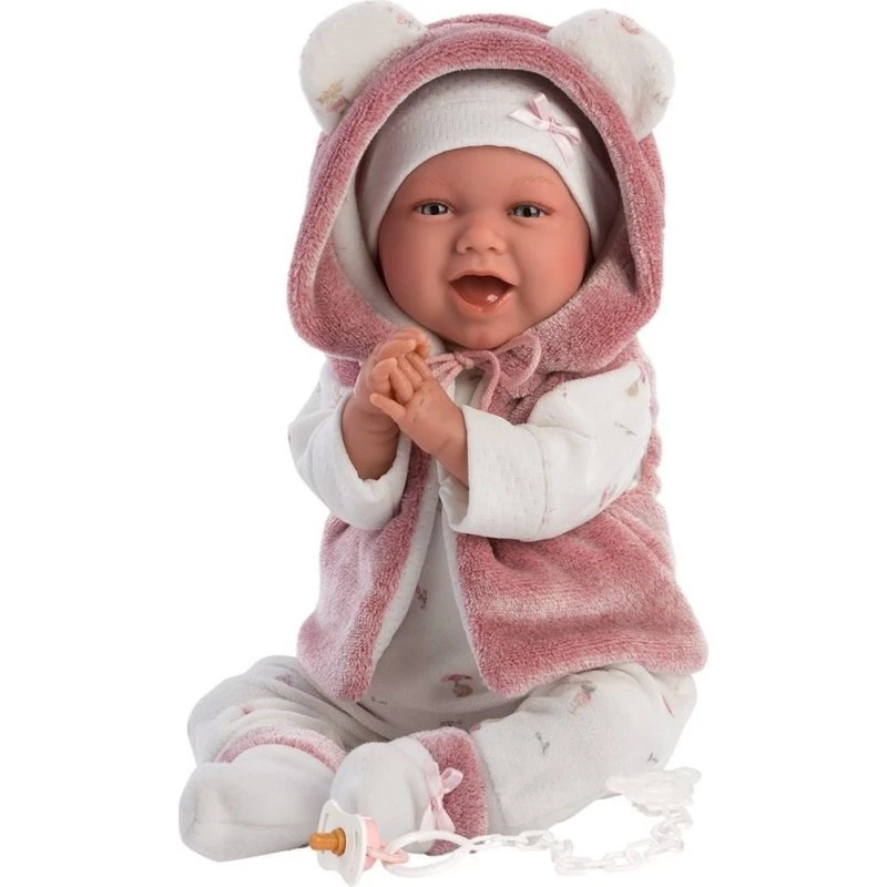 Llorens Mimi Smil 42 cm Babydukke med Blød Krop