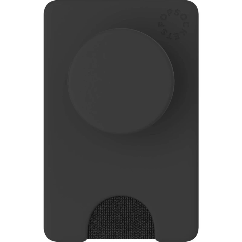 PopSockets PopWallet+ Sort, Aftagelig Mobilwallet med PopGrip