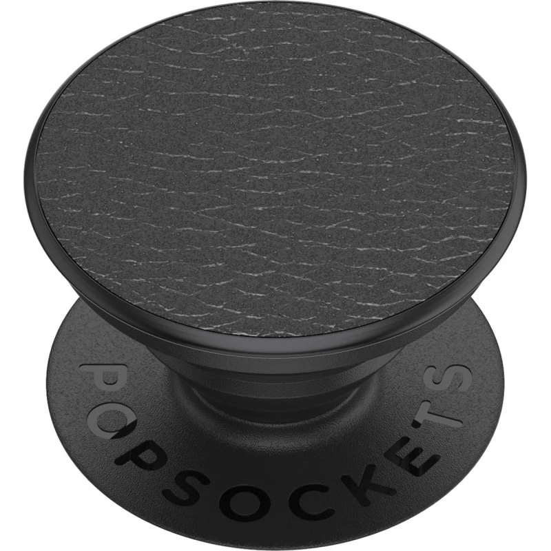PopSockets PopGrip PREMIUM Vegansk Læder Sort