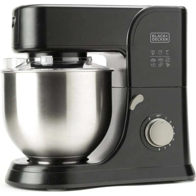Black+Decker BXKM1001E 1000W Køkkenmaskine 5,2 L Sort