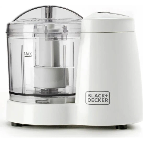 BLACK+DECKER BXCH120E Minihakker 120W (350 ml, hvid)