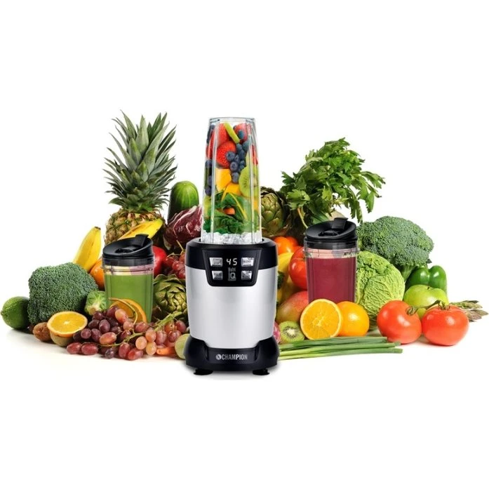 Champion Nutrition Blender Pro Digital 1200W Sort/Sølv