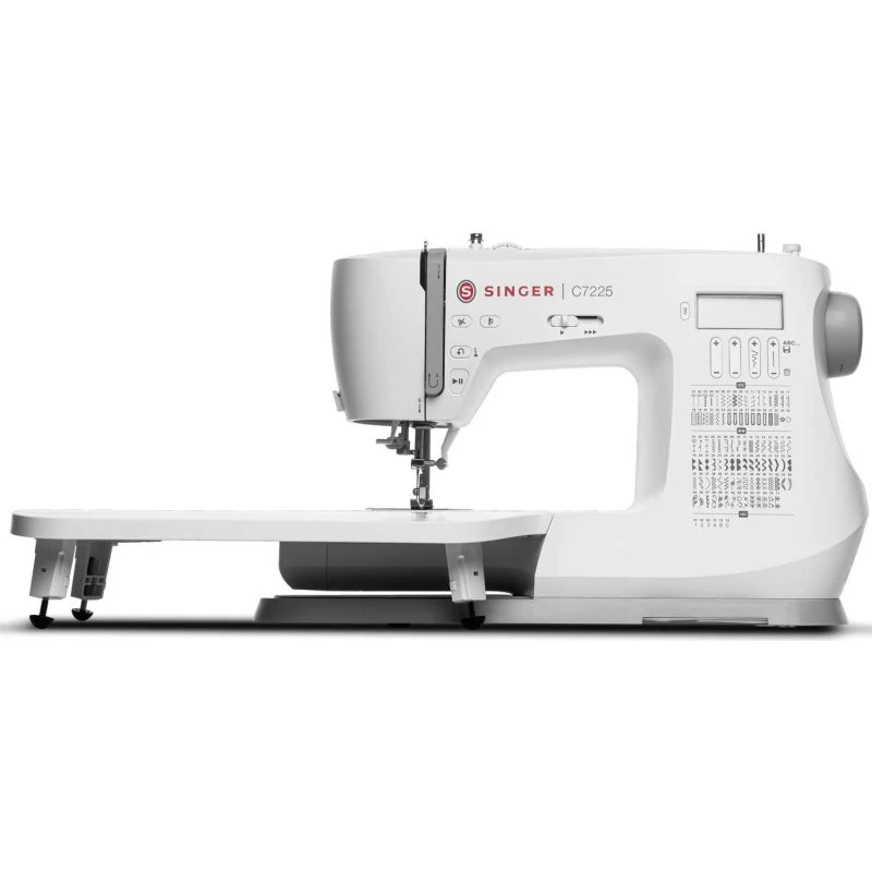 SINGER C7225 Elektronisk Symaskine, Hvid, 97 Sømme med Udtræksbord