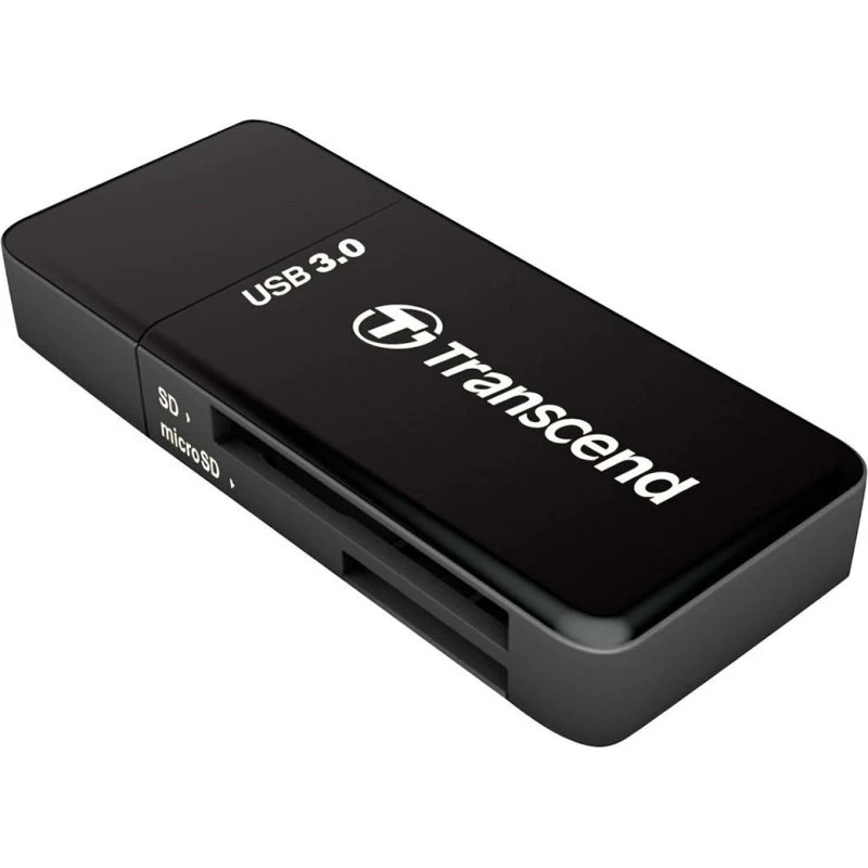 Transcend RDF5K USB 3.0 Kortlæser (Sort)