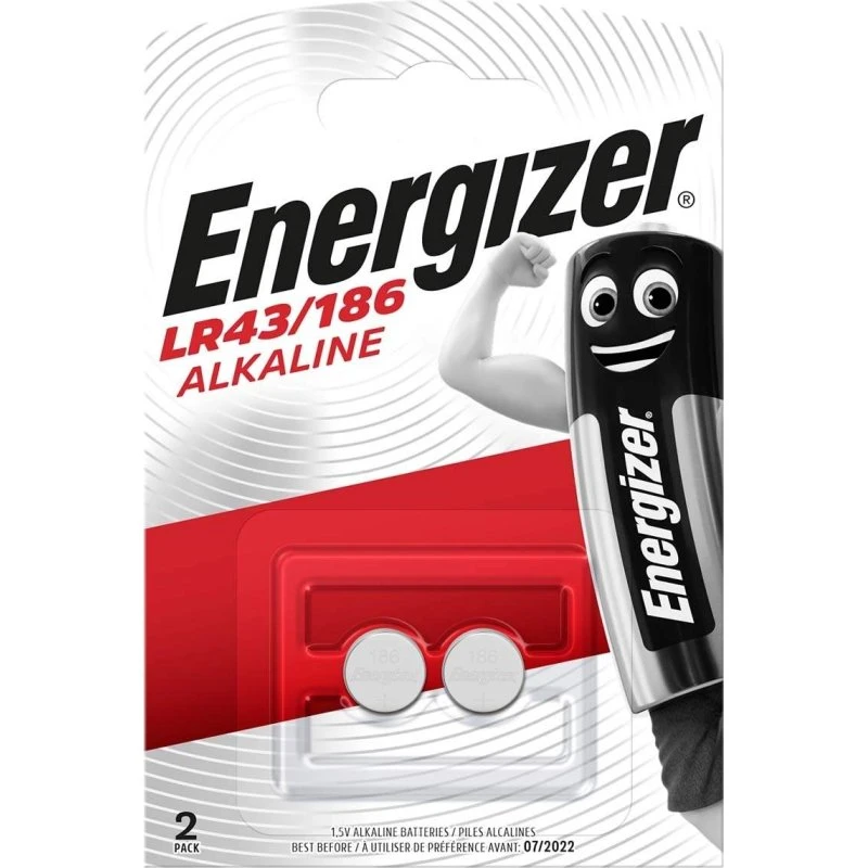Energizer LR43 Alkalisk Knapcellebatterier 2 stk. 1,5 V