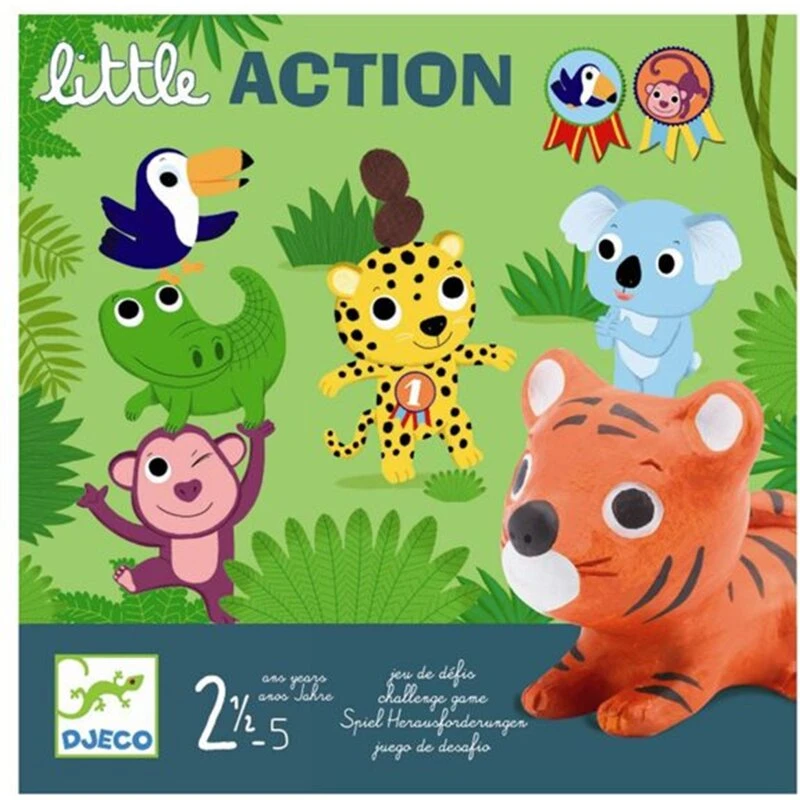 Djeco Fest i Junglen - Børnespil (Fra 2 år, 22x22 cm)
