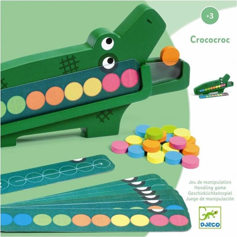 Djeco Den sultne krokodille – læringsspil (21,5 x 10 cm)