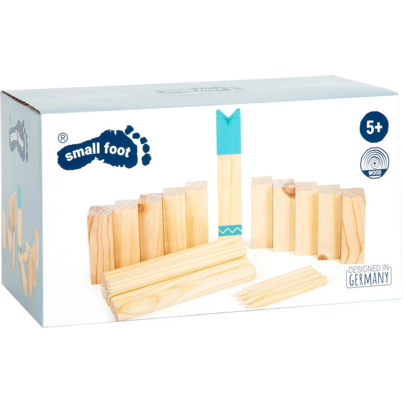 small foot Kubb Vikingespil Active blå