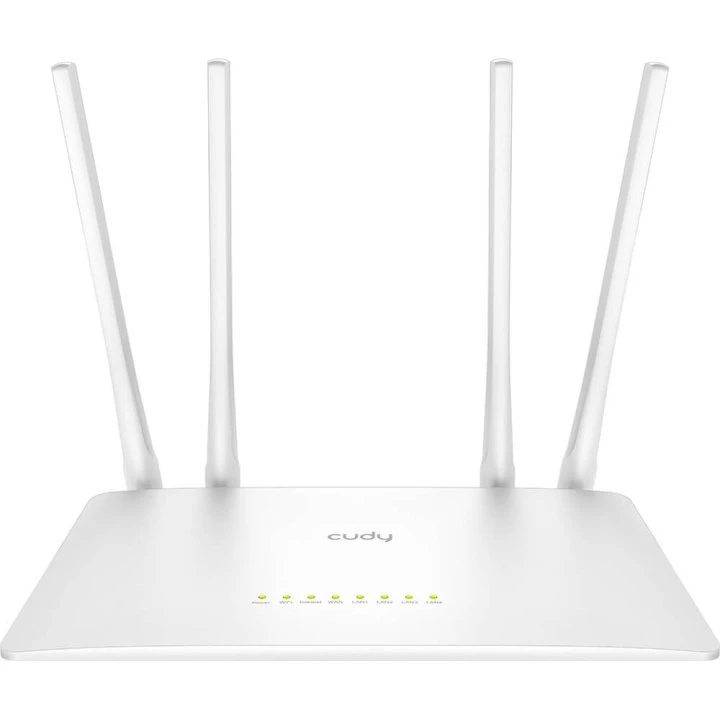 Cudy WR1300 AC1200 Gigabit Mesh Wi-Fi Router, hvid