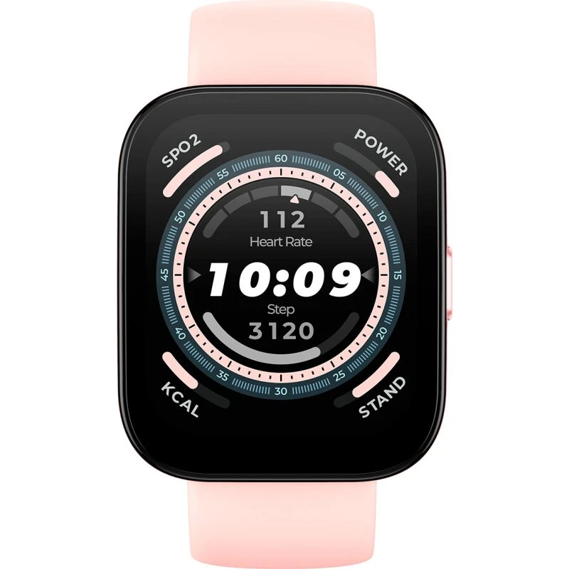 Amazfit Bip 5 Smartwatch, Pastel Pink, 1,91" Skærm, 120+ Sportstilstande
