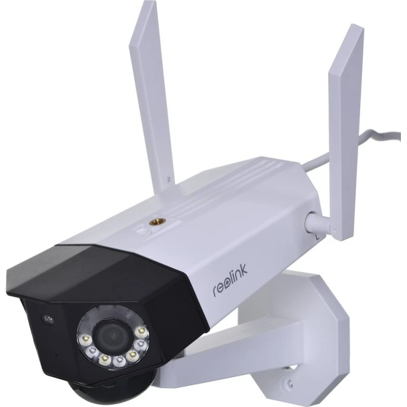 Reolink Duo G750 4K Panoramisk Overvågningskamera, Udendørs, 4G, IP66, Hvid