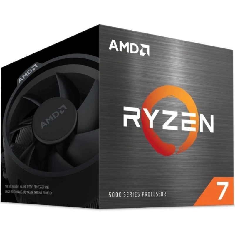 AMD Ryzen 7 5700 Wraith Stealth CPU med Køler, 8 Kerner, 3.7 GHz