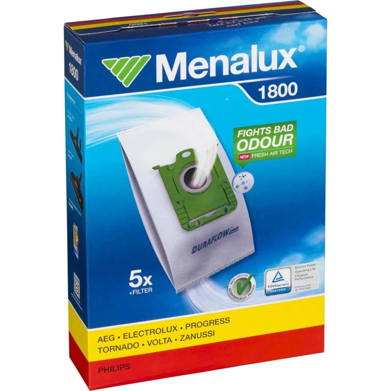Menalux 1800 Støvsugerpose 5 stk med filter