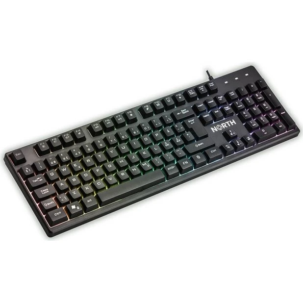 NORTH Gaming Keyboard K100 RGB - Blå, Nordisk Layout