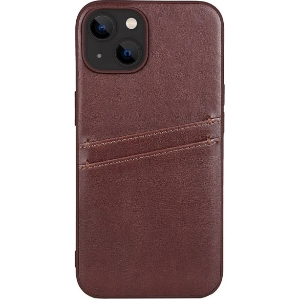 Buffalo Cover PU 2-kort Brun - iPhone 13/14