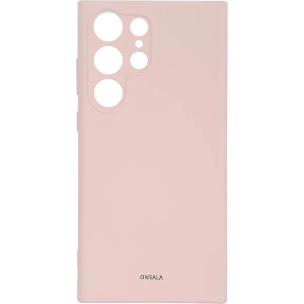 Onsala Silikone Mobilcover Chalk Pink til Samsung S23 Ultra 5G