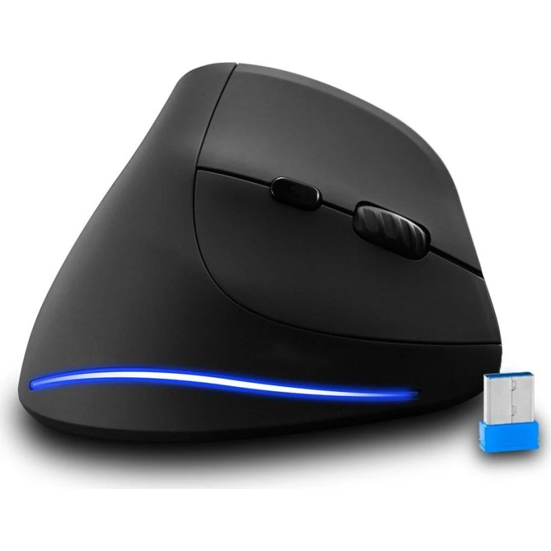MediaTech VERTIC RF MT1123 Ergonomisk Trådløs Mus (Sort)