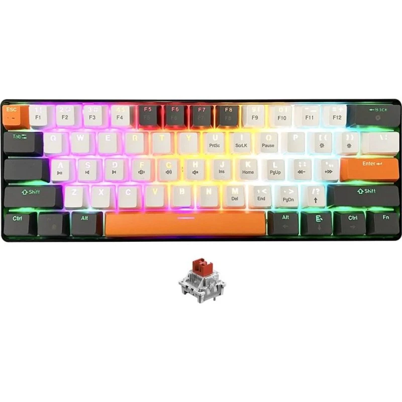 Media-Tech MT1258 60% Mekanisk Gamingtastatur med CHERRY MX Red og RGB