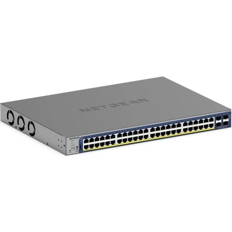 Netgear GS752TXP 48-Port PoE+ Smart Switch, 380W, 10G Stackable