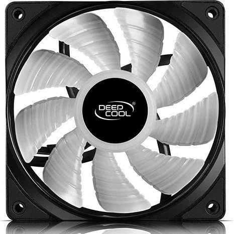 DeepCool RF120 120 mm RGB Kabinetventilator, Sort/Hvid