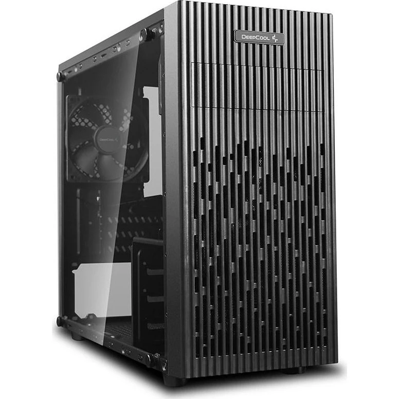 DeepCool Matrexx 30 Mini Tower PC-kabinet, sort med hærdet glas