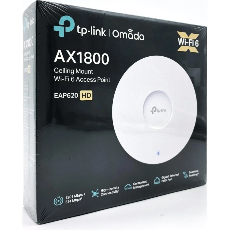 TP-Link EAP620 HD WiFi 6 Access Point, Hvid, Væg/Loft