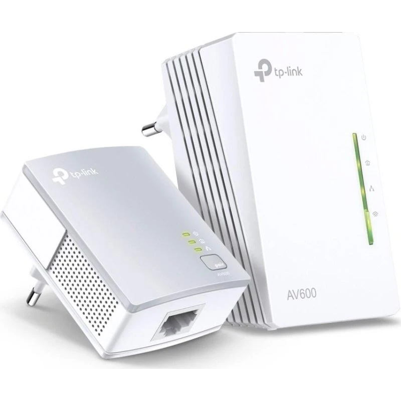 TP-Link AV600 Powerline Wi-Fi Extender Kit, Hvid