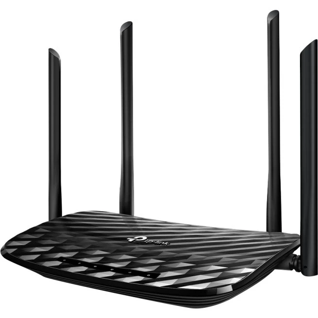 TP-Link Archer C6 AC1200 MU-MIMO Gigabit Router, sort