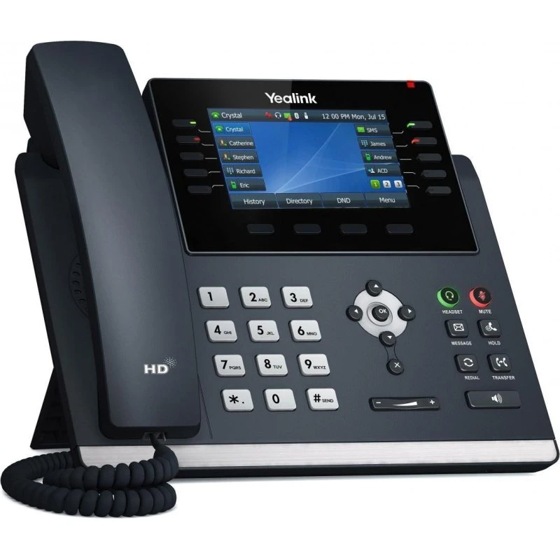 Yealink SIP-T46U IP-telefon, grå, 4,3" farveLCD, WiFi/Bluetooth