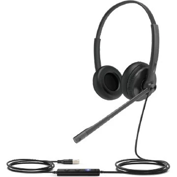 Yealink UH34 Lite Kabelt Hovedtelefon Sort