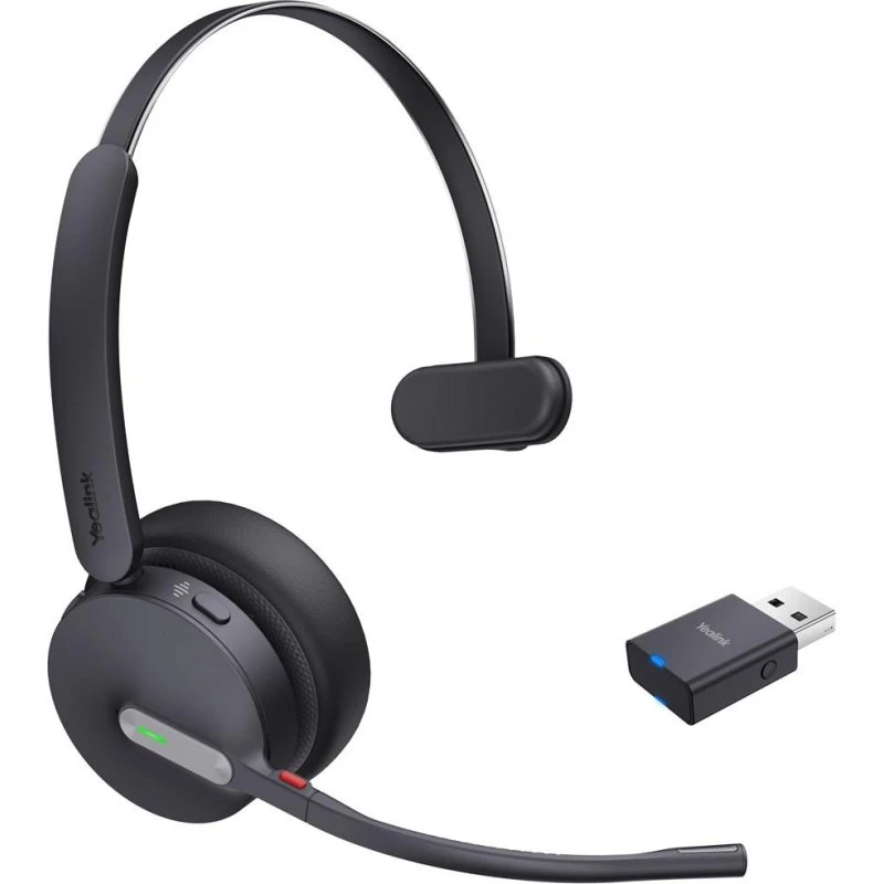 Yealink WH64 Hybrid Mono Trådløst Headset, Sort