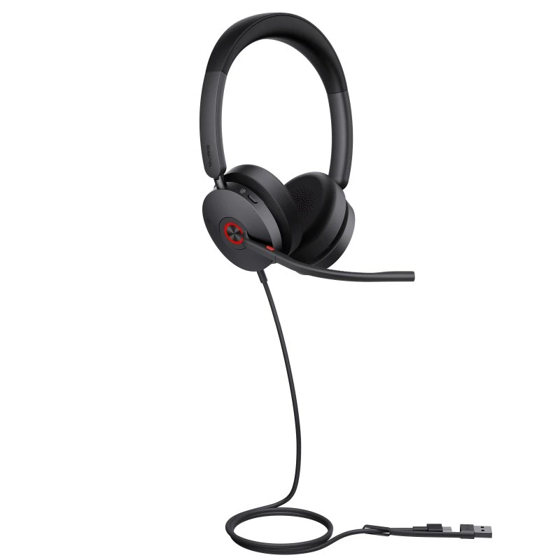 Yealink UH48 Dual USB-C/A, Sort med Aktiv Støjreduktion
