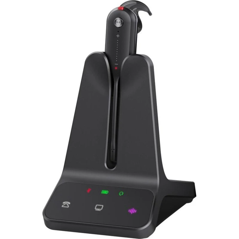 Yealink WH63 E2 UC Trådløst Headset med Ørekrog, Sort