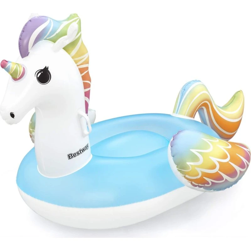 Bestway Fantasy Unicorn Rider 150x117 cm, hvid