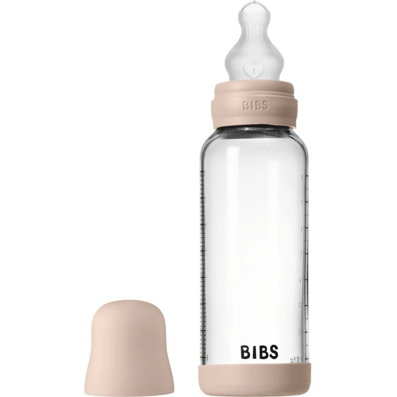 BIBS Glass Sutteflaske 240 ml Ivory (borosilikat)