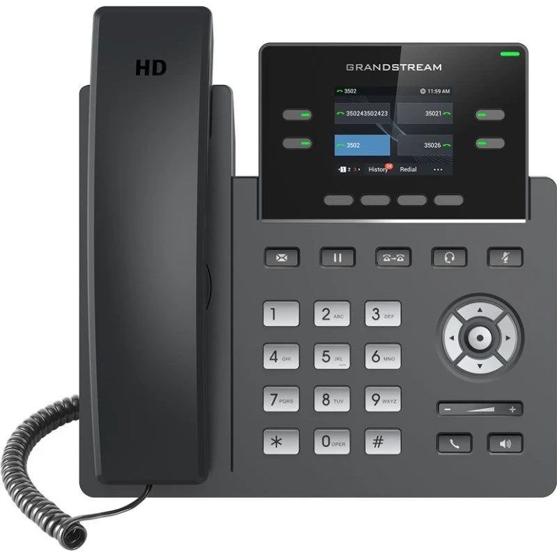 Grandstream GRP2612 VoIP-telefon med 4 linier og opkalds-ID