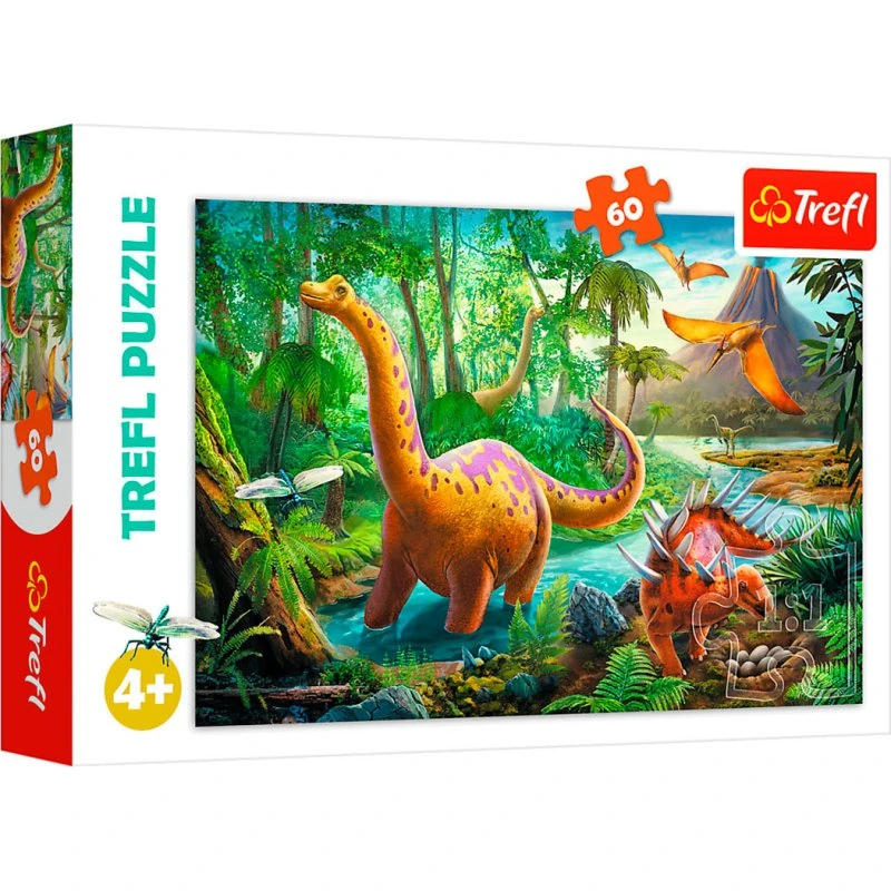 Trefl Dinosaur Migration Puslespil (60 brikker, 4 år+)