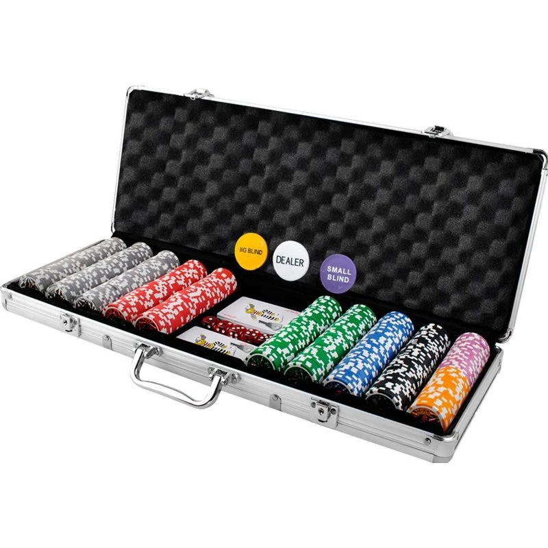 Malatec Poker Set - 500 Jetoner i Aluminiumskuffert