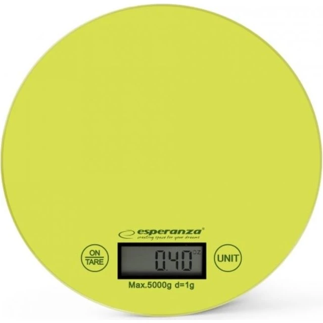 Esperanza EKS003G Køkkenvægt, Mango Grøn, 5kg
