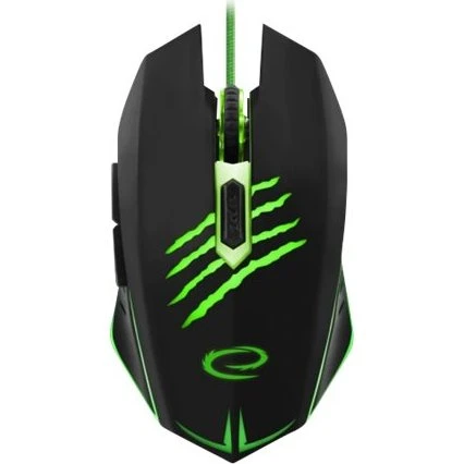 Esperanza MX209 CLAW Gaming Mus - Sort Grøn