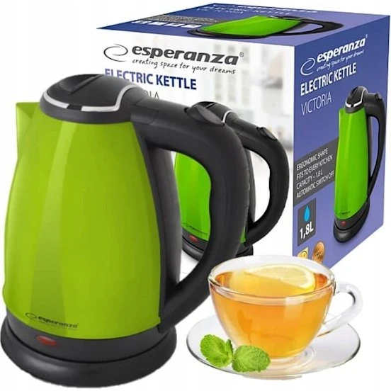 Esperanza Victoria EKK113G Elkedel 1,8 L, Grøn